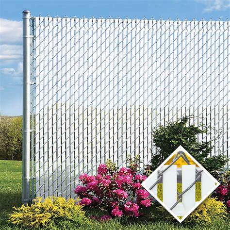 PDS 4' Chain Link Fence Top Locking Privacy Slats (Black, 2 Inch) | Privacy Slat King