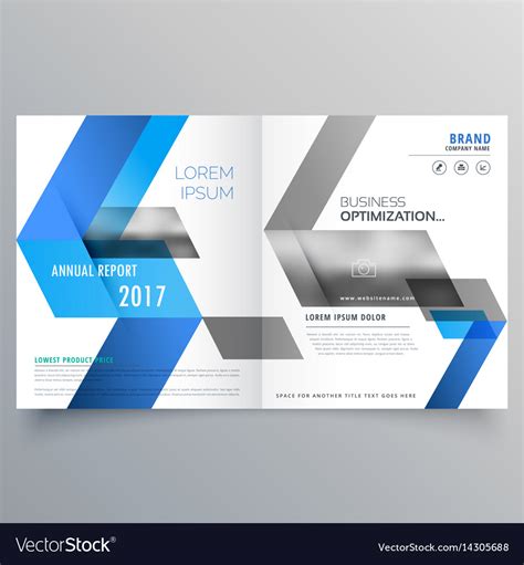 Modern booklet cover page design template Vector Image