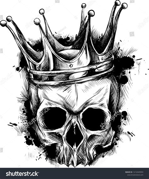 Skull King Crown Tattoo