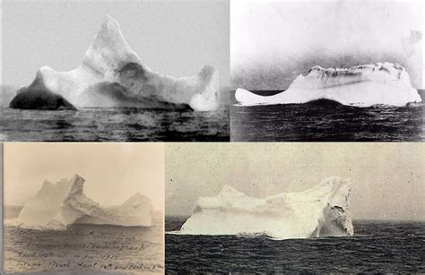 Possibly the Iceberg that sunk the Titanic, This Iceberg was reported to have a red streak of ...