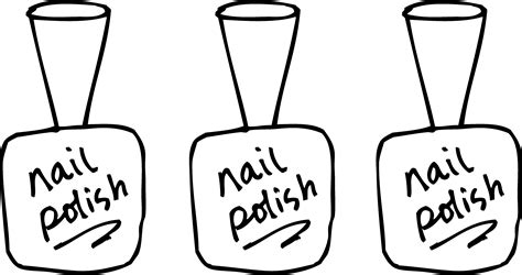 fingernail polish Colouring Pages