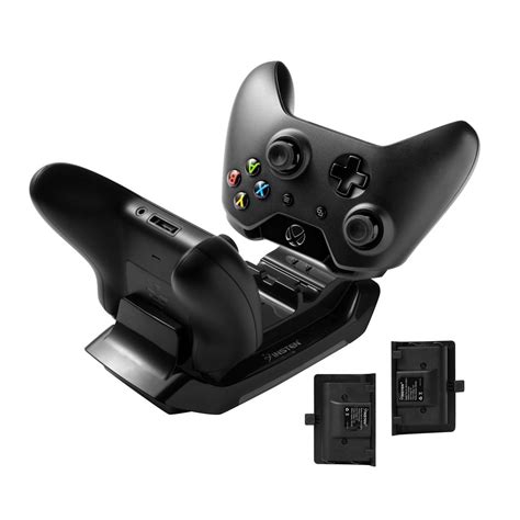 Insten Dual Slot Xbox One Controller Charger Charging Station Dock with 2-Pack Rechargeable ...