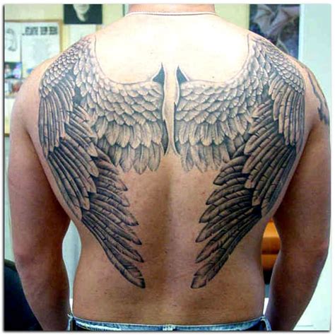 Angel Wing Tattoos for Men | Back tattoos for guys, Wing tattoos on back, Wings tattoo