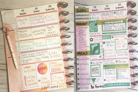 Genius Planner Layout Ideas To Be Crazy Organized At College & School