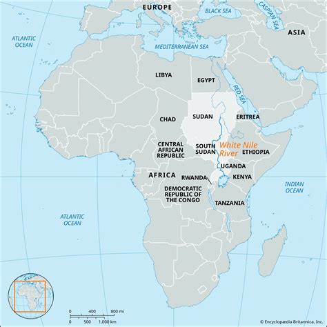 White Nile River | Map, Location, South Sudan, & Length | Britannica