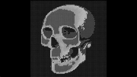 PATRON Special : ASCII ARTWORK Skull - Touchdesigner - YouTube