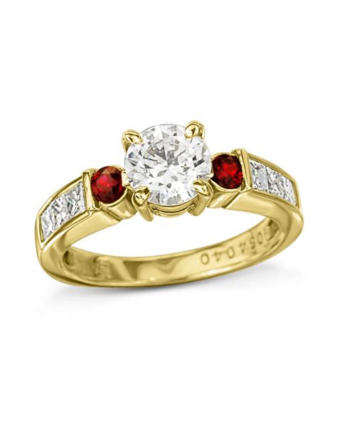 Ruby and Diamond Yellow Gold Ring - Turgeon Raine