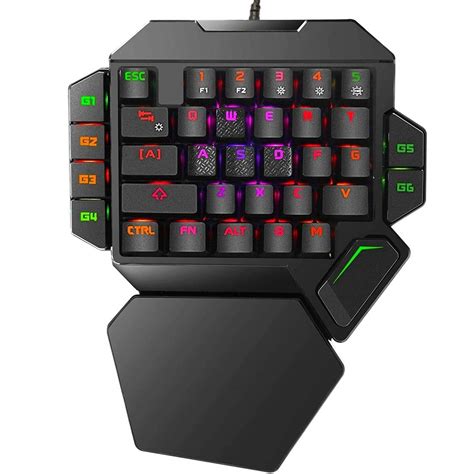 Buy CakceRGB One Handed Mechanical Gaming KeyboardColorful Backlit Professional Gaming Keyboard ...