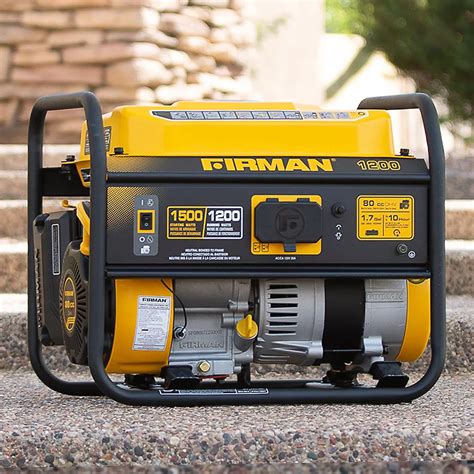 FIRMAN 1500/1200 Watt Recoil Start Gas Portable Generator CARB and cETL Certified | The Home ...