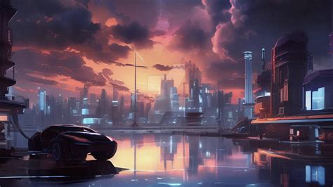 a futuristic city landscape/scenery by milkshake33 on DeviantArt