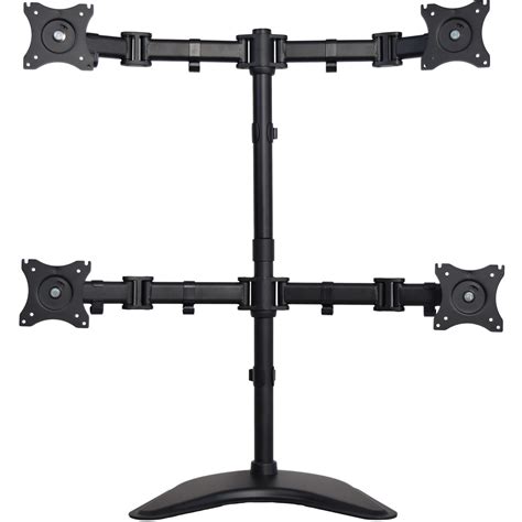 Quad Monitor Mount Fully Adjustable Desk Free Stand for 4 LCD Screens up to 27" - Walmart.com ...