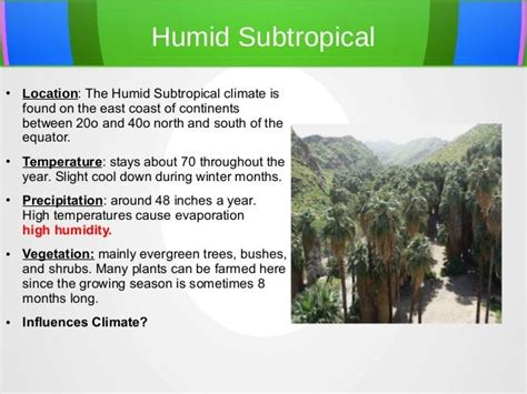 Climate zones