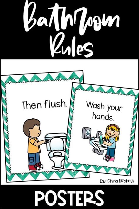 Bathroom Rules Posters | Bathroom rules, Rules for kids, Bathroom rules printable