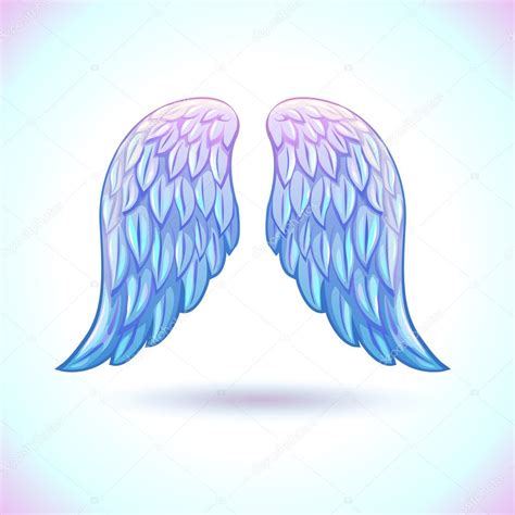 Beautiful cartoon angel wings Stock Vector Image by ©lilu330 #115449222