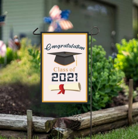 Graduation Custom Banner DIY Personalized Double Sided Courtyard Print Banner in 2021 | Banner ...