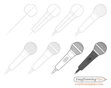 How To Draw A Microphone - Phaseisland17