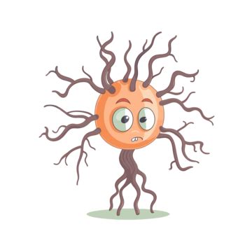 Neuron Clipart The Neuron Cartoon With Big Eyes Vector, Neuron, Clipart, Cartoon PNG and Vector ...