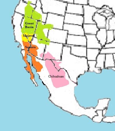 Sonoran Desert On World Map