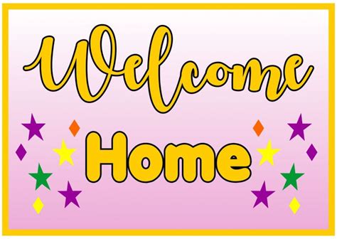 Sample 7 Best Welcome Home Signs Printable Printablee Welcome Home Banner Template PDF - Ikase