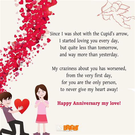 Cute Happy Anniversary Poems For Him or Her With Images | Insbright