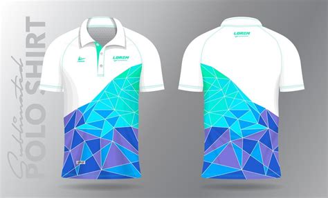 Premium Vector | Sublimation Polo Shirt mockup template design