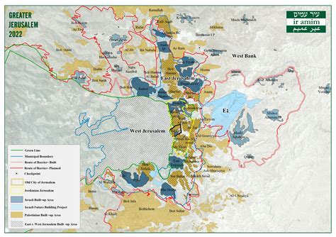 Map of Greater Jerusalem 2022 | Ir Amim