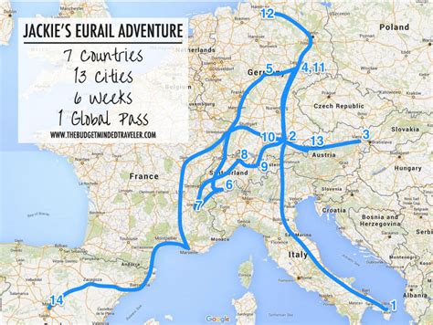 Eurail Trip Route - The Budget-Minded Traveler