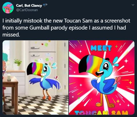 Toucan Sam Redesign Tweet | Toucan Sam Redesign | Know Your Meme