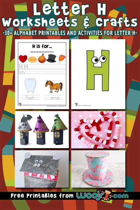 Letter H Worksheets & Crafts | Woo! Jr. Kids Activities : Children's Publishing