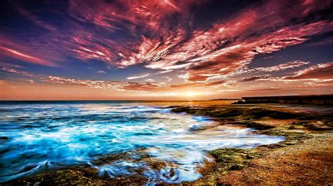 colorful scenery 18694 Sunset Colors, Sunset Sky, Beach Sunset, Sunrise ...