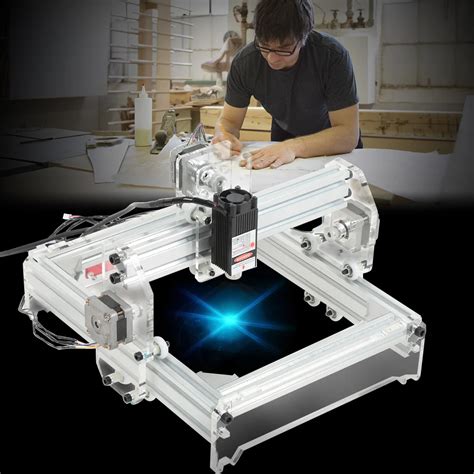 20 X 17cm 3000mW Laser Engraving Machine DIY Kit Desktop Wood Router for Cutting Wood Carving ...