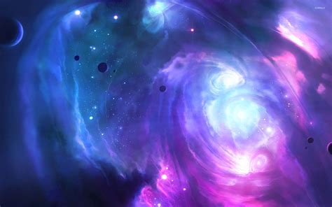 Pink and blue galaxy wallpaper - Space wallpapers - #53724