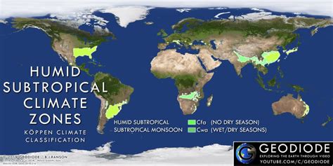 Humid Subtropical Climate Zones : geography