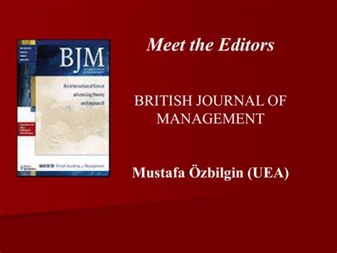 British Journal of Management- Mustafa Özbilgin