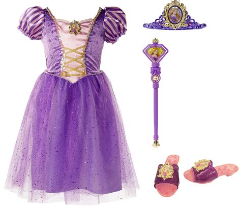 Disney Princess Tangled Rapunzel Dress Up Costume Set (Size 4-6X) - Walmart.com