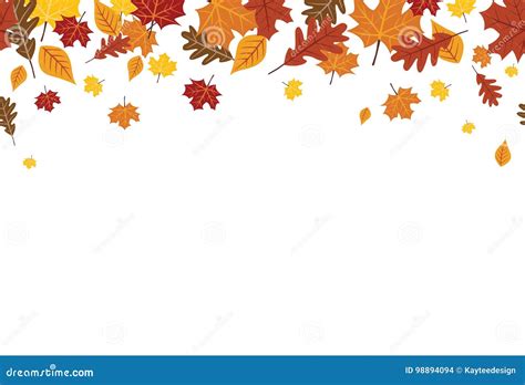 Autumn Leaves Clip Art Border