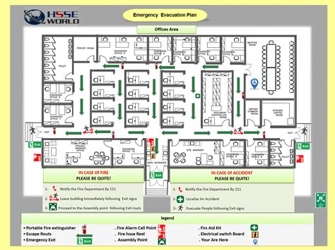 Emergency Evacuation Floor Plan Template | Floor Roma