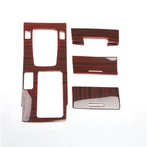 Free Shipping ABS Wood Grain Decoration Accessories Car Interior Gear Cover Trims For Honda ...