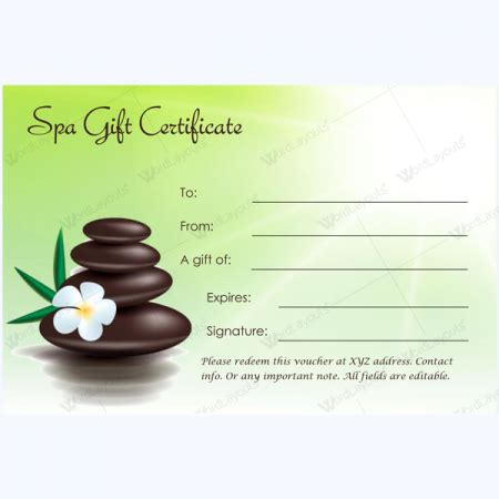 Spa Gift Certificate Templates - 100+ Spa and Saloon Designs