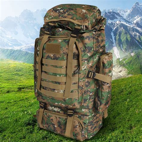 80L Military Tactical Backpack Rucksack Hiking Camping Outdoor Trekking Army Bag - Camping Co