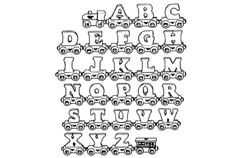 32+ Alphabet Train Coloring Pages | lemondedeuxdesirs