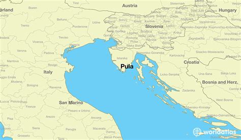 Where is Pula, Croatia? / Pula, Istarska Map - WorldAtlas.com