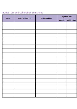 9+ SAMPLE Equipment Calibration Logs in PDF | MS Word