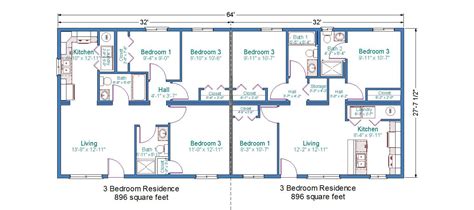 3 bedroom duplex house plans ~ Medem.co