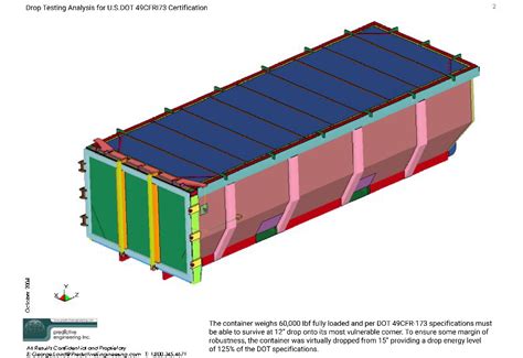 Drop Test Analysis of Large Nuclear Waste Storage Containers | Predictive Engineering