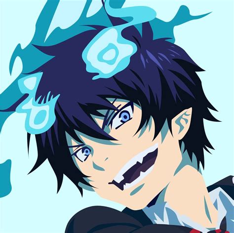 Rin Okumura - Blue Exorcist/Ao no Exorcist Minimalist Vector Art | Blue exorcist rin, Blue ...