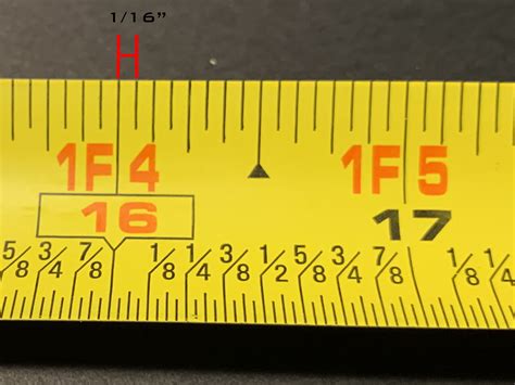 Tape Measure With Fractions Chart