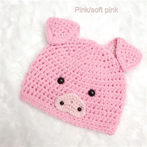 Newborn Baby Pig Outfit Crochet Baby Pig Hat pig Beanie | Etsy