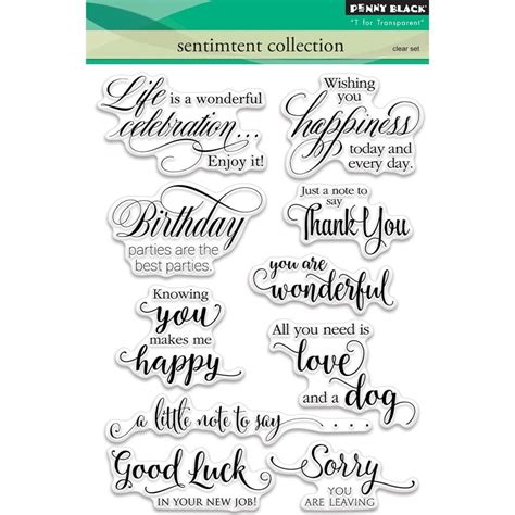 Penny Black Sentiment Collection Stamps