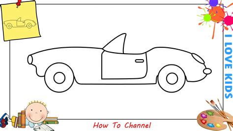 Easy Car Drawing For Kid at PaintingValley.com | Explore collection of Easy Car Drawing For Kid